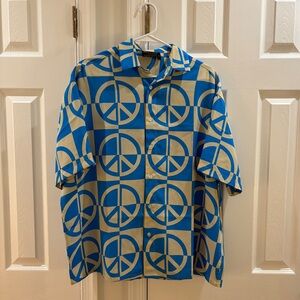 Blue peace shirt